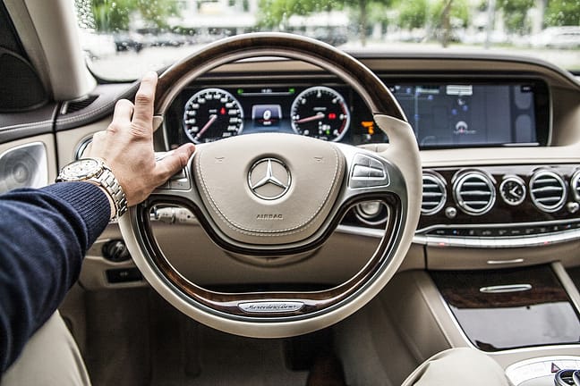 benz interior